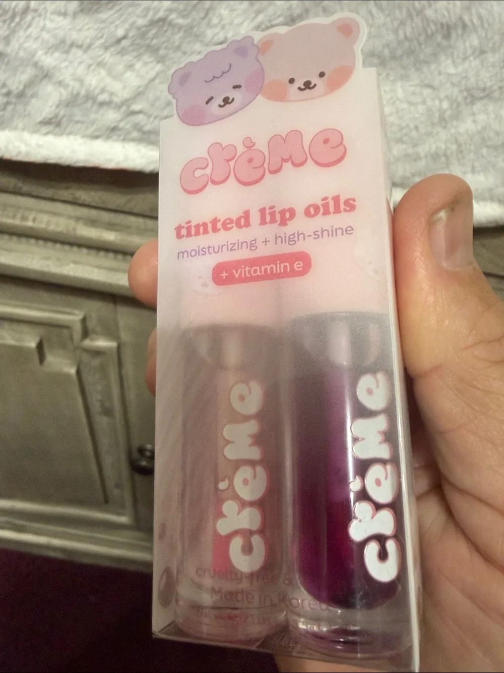 Crème Moisture Remedy Macaron Lip Balm & Tinted Lip Oils - Pink/Peach